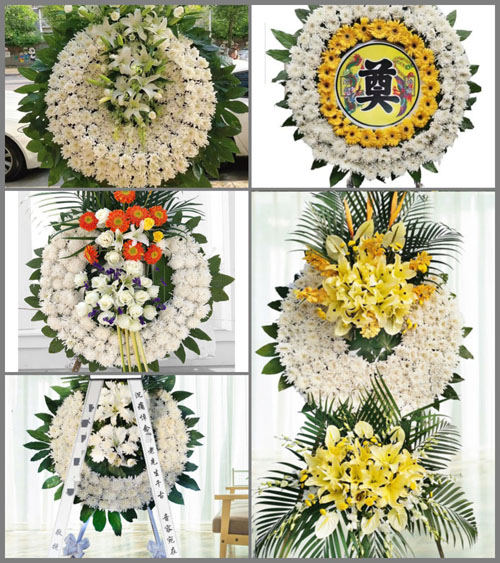 新疆和田地区墨玉县阿克萨拉依乡花圈速递